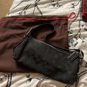 Black Coach purse 11”X 4”X 4”